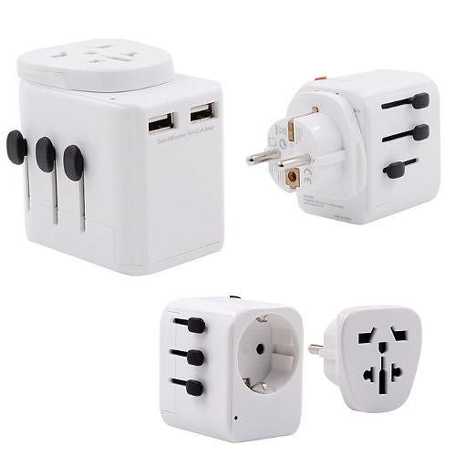 Parts of the travel adaptor